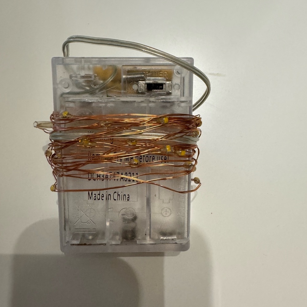 Fairy Lights Rose Gold Copper Wire LED String Lights - Battery with Timer